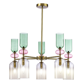 Люстра потолочная Золотистый/Дымчатый E14 5*40Вт SL2000.202.05 ST LUCE