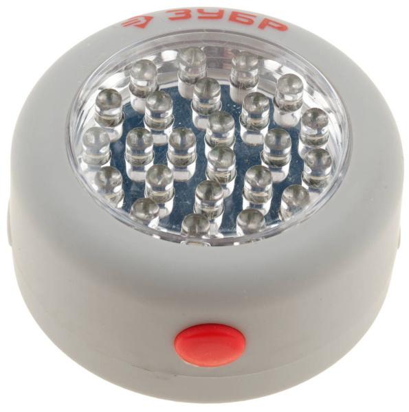 Фонарь светодиодный, 24 LED, магнит, крючок для подвеса, 3ААА ЗУБР Фонарь светодиодный, 24 LED, магнит, крючок для подвеса, 3ААА ЗУБР