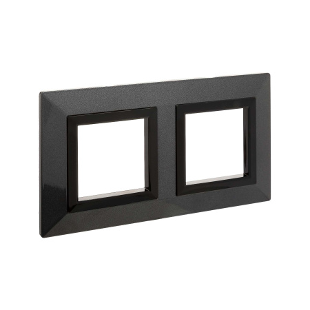 Рамка из металла, "Avanti", темно-серая, 2 поста (4 мод.) DKC