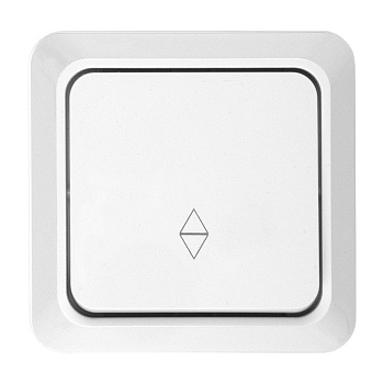 Выключатель (переключатель) на 2 направления 1-кл. открытой установки IP20 10А, белый "Альфа" General