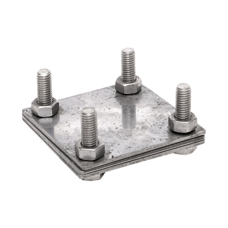 Зажим полоса 40 - полоса 40 (3 пластины 70x70мм) Ni PROxima EKF