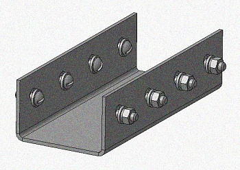 Соединитель стоек СС УХЛ1, горячее цинкование, S2,5