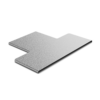 Крышка к переходу прямому центральному 100х50, толщ. 0,7 мм, Сендзимир цинк Ostec