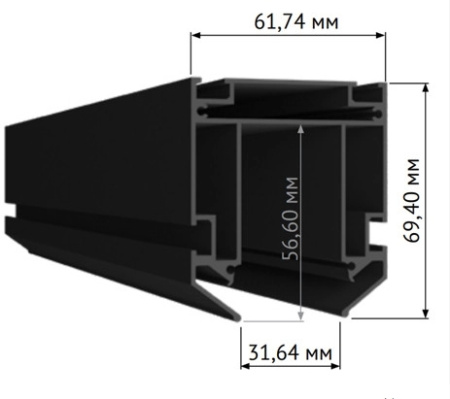 Профиль для монтажа SKYLINE 220 в натяжной ПВХ потолок (S25) 2м ST015.129.02 ST LUCE