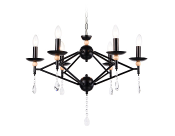 Светильник подвесной TR9597/6 BK черный E14/6 max 40W D660*880 Ambrella Light