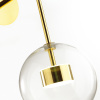 Бра с выкл LED 12W 4000K BUBBLES BUBBLES золотой/прозрачный ODEON LIGHT