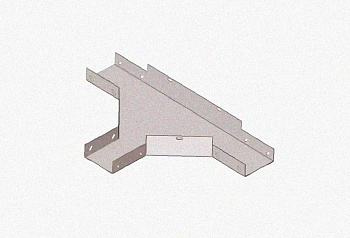 Лоток тройниковый глухой ОТГ 200х65 УХЛ1, горячее цинкование S1,5