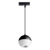 Св-к трековый однофазный,длина провода 1м IP20 GU10 9W 220V GARN черный NOVOTECH