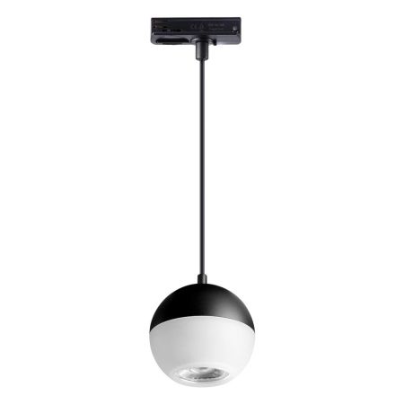 Св-к трековый однофазный,длина провода 1м IP20 GU10 9W 220V GARN черный NOVOTECH