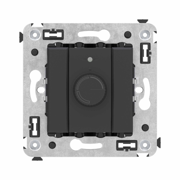 Диммер поворотный в стену, "Avanti", "Черный матовый" DKC