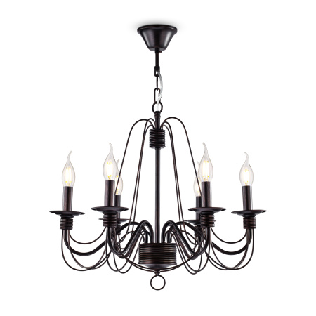 Люстра 6*E14 60Вт Коричневый IP20 Velia FR2046-PL-06-BR Freya