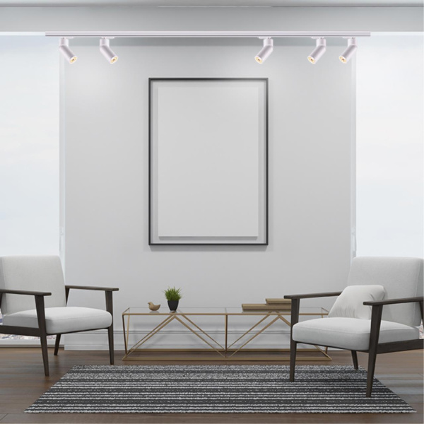 Св-к трековый однофазный IP20 GU10 50W 220-240V ELITE матовый белый NOVOTECH