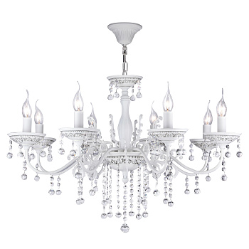 Люстра 8*E14 60Вт Белый IP20 Bellona ARM386-08-W Maytoni