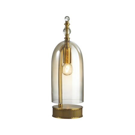 Настольная лампа E14 1*40W BELL бронзовы/коньячный/стекло ODEON LIGHT