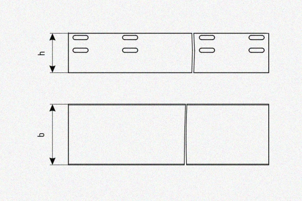 Лоток глухой ЛМГ 600х50х3000 УТ1,5, горячее цинкование, S1,5
