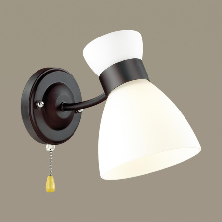 Бра E27 1*60W 220V WILMA черный LUMION