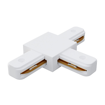 09-124 Коннектор Т-образный, однофазный, для накладного/подвесного шинопровода, IP20, 105х70х18мм, белый, пластик Apeyron
