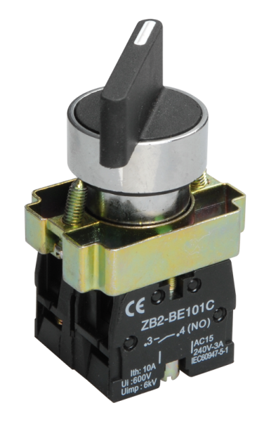 Переключатель LAY5-BJ25 на 2 положения "I-O" длинная ручка IEK