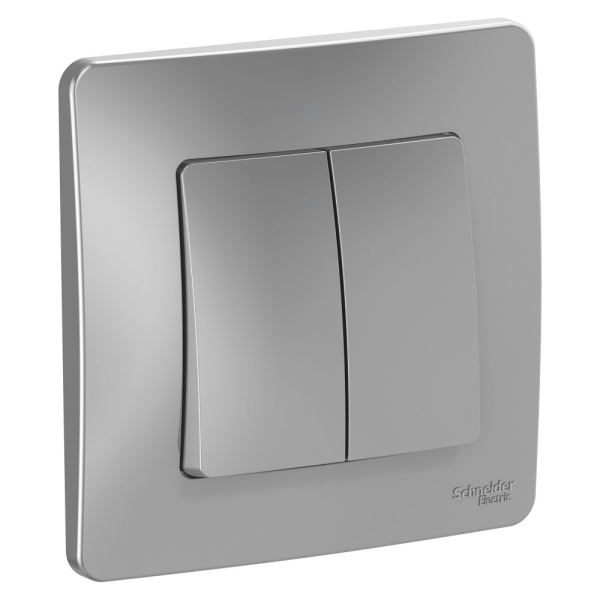 BLANCA Выключатель СУ 2 кл. 10А алюминий IP20 Schneider Electric
