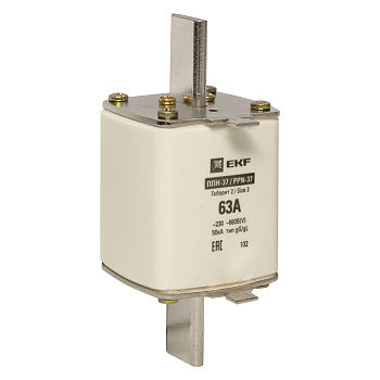 Плавкая вставка ППН-37 400/63А габарит 2 PROxima EKF