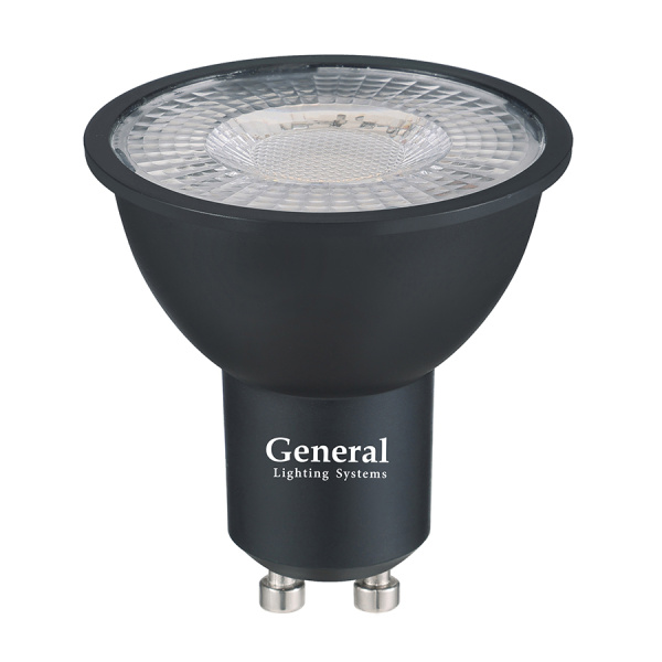 Лампа Светодиодная GLDEN-MR16-DIF-10-230-GU10-4500 1/10/100 Черная Dif 30 General