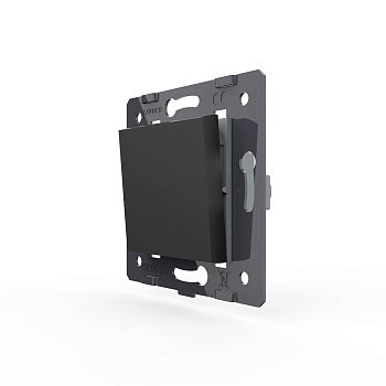 Выключатель однолинейный клавишный (модуль) ЧЕРНЫЙ Livolo