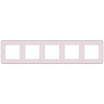 INSPIRIA Рамка горизонт/вертик 5 мест . розовый IP20 Legrand