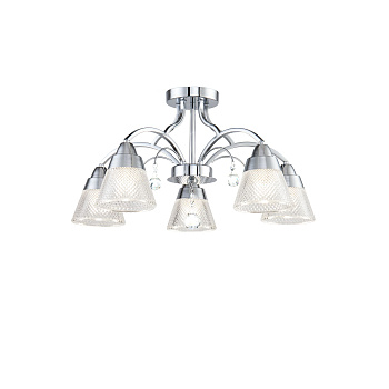 Люстра 5*E14 40Вт Хром IP20 Enrica FR2011CL-05CH Freya