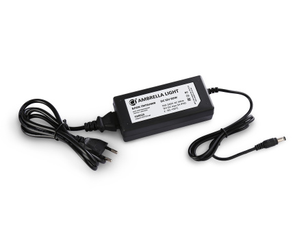 Блок питания для светодиодной ленты с вилкой 12V 60W 5A IP20 100-240V 130*58*35 GS8525 Ambrella Light
