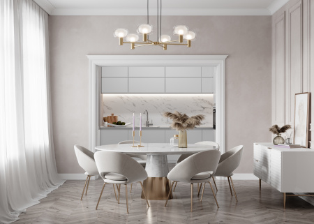 Подвесной светильник 6*E14 60Вт Золото IP20 Vision MOD411PL-06G Maytoni