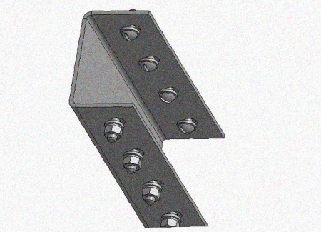 Соединитель стоек СС-св, без покрытия, S2,5