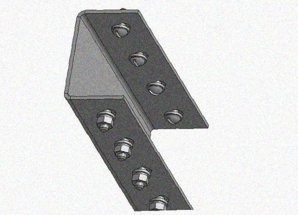 Соединитель стоек СС-св, без покрытия, S2,5