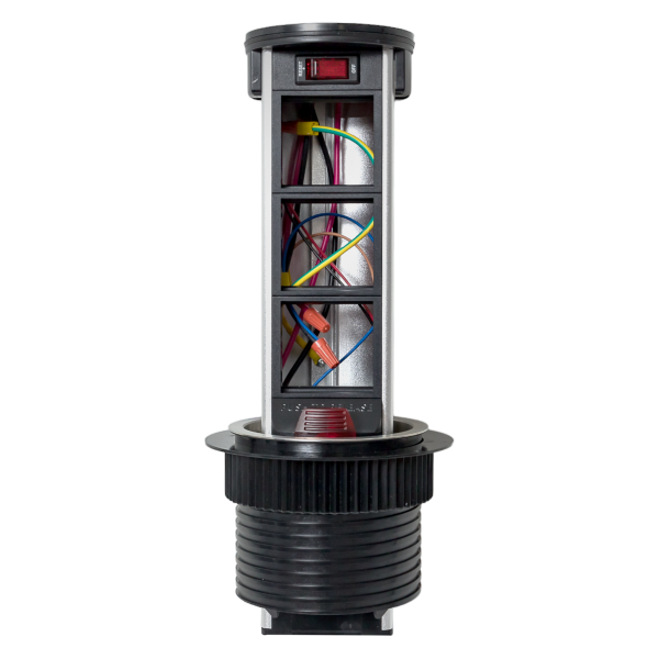 Встраиваемая мини-колонна с беспроводной зарядкой 15Вт, 6 модулей C-Line EKF