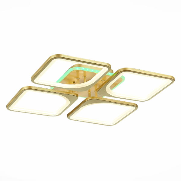 Светильник потолочный Золотистый/Белый LED 1*136Вт RGB 8Вт 3000-6000К SLE500422-04RGB EVOLED