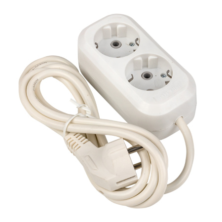 Удлинитель "Эксперт" 2 гнезда 2 метра 16А/3,5кВт с заземлением ПВС 3х1 PROxima EKF