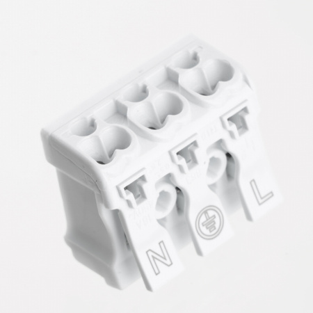 Клемма монтажная с/з STEKKER, LD294-5103, для подключения фазных проводников 3 полюса, 3 контактные группы (3 ввода, 3 вывода на полюс)