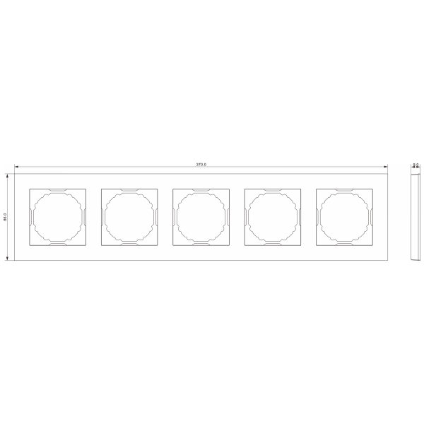 Donel A07 сталь рамка 5-я, серия DB