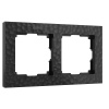 Hammer Рамка универсальная 2 пост . Черный IP20 Werkel