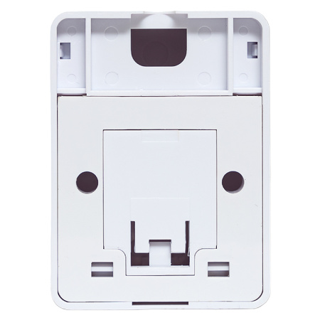 Корпус настенной розетки TERACOM PRO на 1 модуль Keystone со шторкой и маркером белый EKF