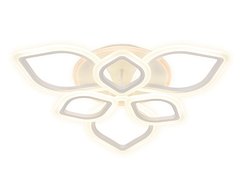 Потолочный светодиодный светильник с пультом и подсветкой FA515/3+3 WH белый 126W+28W 700*700*120 (ПДУ РАДИО 2.4) Ambrella Light