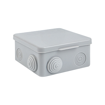 Коробка распределительная КМР-030-031 с крышкой наружная (80х80х50) 7 мембранных вводов IP54 розничный стикер PROxima EKF