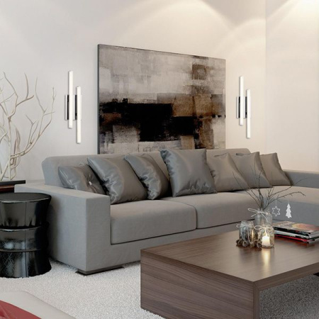 Светодиодный настенный светильник хром IP20 (90020/2 хром) Eurosvet