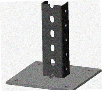 Стойка напольная (потолочная) СНП400 УХЛ1,горячее цинкование, S2,5