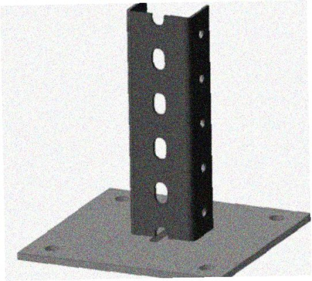 Стойка напольная (потолочная) СНП400 УХЛ1,горячее цинкование, S2,5