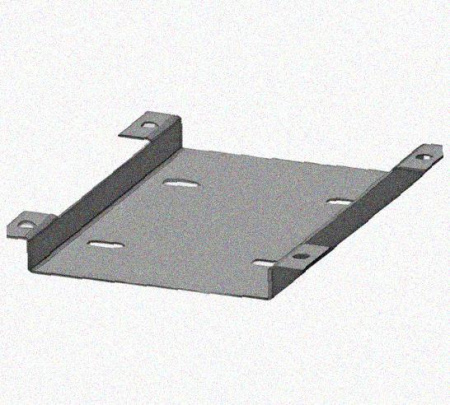 Соединитель нижний У1102 200х80 УТ1,5 с метизами, оцинкованный лист, S1,5
