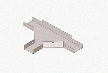 Лоток тройниковый замковый глухой ОТЗГ 250х65 УХЛ1, горячее цинкование, S1,5