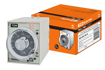 Реле времени 4-диапазоннное 24-230В цокольное РВ3G-4мин/24час-5A-24/230В-8Ц TDM