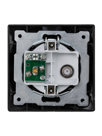 Розетка TV ("мама") + SAT (F-разъем) 0-2400МГц старинное серебро "Лама" TDM