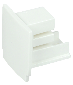 Заглушка для трехфазного осветительного шинопровода белая IEK
