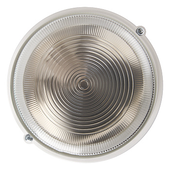 Светильник ЖКХ НПП "Рондо" 03-100-005.03, прозрачный, белый, без решетки General